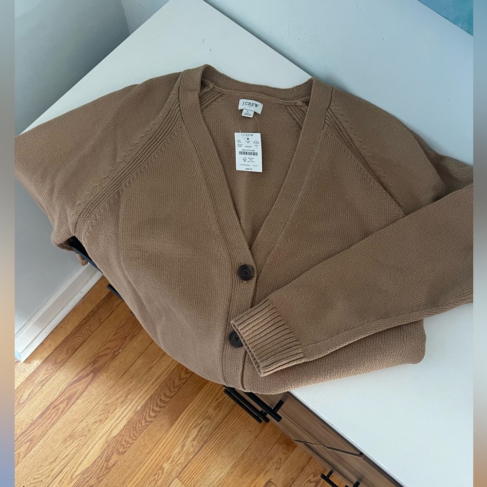 SALE!!!! NWT J.Crew Cardigan in camel color